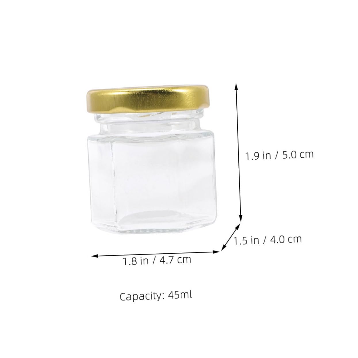 SOLUSTRE 1set Clear Honey Bottles with Lid Multi Use Jam Jars for Honey Syrup and More Transparent Food Storage Containers for Easy Viewing and Freshness 24pcs