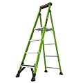 Little Giant Ladders, MightyLite 2.0, 6' Stepladder with Ground Cue, Fiberglass, Type IAA, 375 lbs Weight Rating, (15406-001), Green