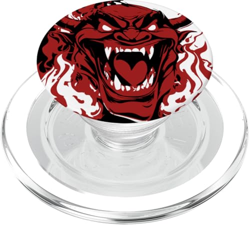 Satán riendo Diablo Baphomet Mephisto Luficer Death Metal PopSockets PopGrip para MagSafe