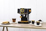 ECODE Cafetera Espresso Delice Noir, 20 Bares de Presión, Vaporizador Orientable, Depósito de 1.5 litros, Mono/Doble dosis, Manómetro con Temperatura ECO-419 DN