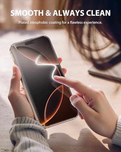 Image of PDDKISS 2 Pack Screen Protector for iPhone 16 Pro Max (2024) 6.9 inch Shatterproof Tempered Glass Edge Coverage