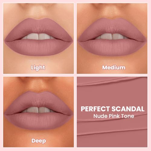 Image of TNW - Comfy Matte Liquid Lipstick | 03 Perfect Scandal | Weightless, Hydrating & Long-Wear | Shea Butter, Hyaluronic Acid & Jojoba Oil | Paraben-Free | 3ml