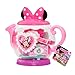 Disney Junior Minnie Mouse Terrific Teapot, Preschool Pretend Play Tea Set, 14-Pieces, Kids Toys for Ages 3 Up by Just Play