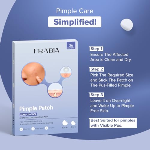 Image of Hydrocolloid Pimple Patch for Acne & Spots | Fast-Acting, Invisible & Waterproof | Day & Night Acne Care | Acne Patches for Face