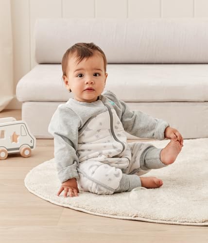 Image of Love to Dream Warm Toddler Sleep Suit (24-36 Mo), Super Soft Temp Regulating Sleeping Sack, 2.5TOG Warm Wearable Blanket, White