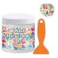 OOTDART Mosaic Crystal Grout, Mosaics Tile Tools, Mosaic Tile Accessories – Essential for Handmade Grouting and Perfect for DIY Craft Projects (Translucent, 8.8oz)