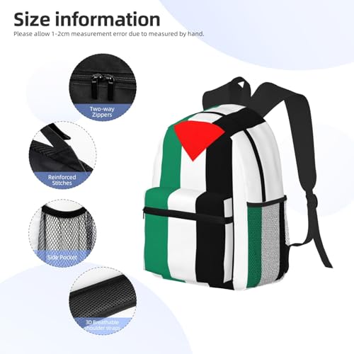 Sac à dos Palestine ultra léger et multipoche en taille unique - 5