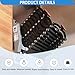Wall Mounted Folding Ladder with Handrails, Pull Down System Attic Stairs, Telescopic Attic Ladder, Applicable Height 9.6-10ft, Attic, Basement, Warehouse, Passage Folding Stair (White, 12 Steps)
