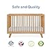 Albert Baby 3-in-1 Astin Convertible Baby Crib - Included Toddler Guard Rail, Grows with Your Baby, Conversion Kit to Toddler Bed and Day Bed, 4 Adjustable Mattress Support Base Height | Natural