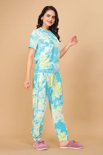 Image of Cotton Fashion Gallaria Couple Combo Pajama Set for Woman & Mens Combo Co-Order Set& Night Suit Set Combo|Nightwear| Tracking| Pajama Set Combo