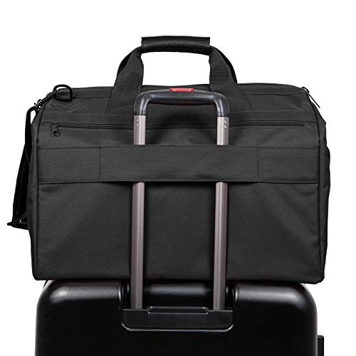 reisenthel Allrounder L Pocket Large Weekender Bag, Versatile 8-Pocket Padded Duffel, Black - Image 5