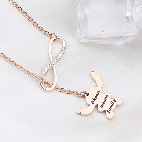 bobauna Family Hibiscus Charm Bracelet Keychain Necklace(a necklace RG)4