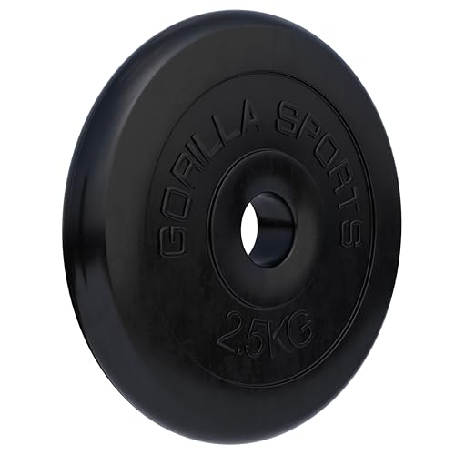 GORILLA SPORTS® Hantelscheiben - Einzeln/Set, 1,25kg, 2kg, 2,5kg, 5kg,...