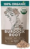 Burdock Root Organic Tea (90 cups) – Liver Cleanse Tea Dry Burdock Tea Organic, Burdock Roots Bulk, Everyday Liver Detox Tea Organic, Diuretic Tea for Water Retention. 1LB