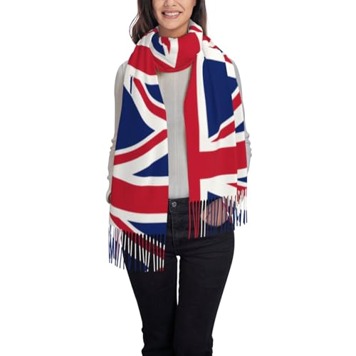 British Flag Fashion Scarf Tassel Soft Cashmere Warm Large Blanket Wrap Shawl For Gift 78"*28"2