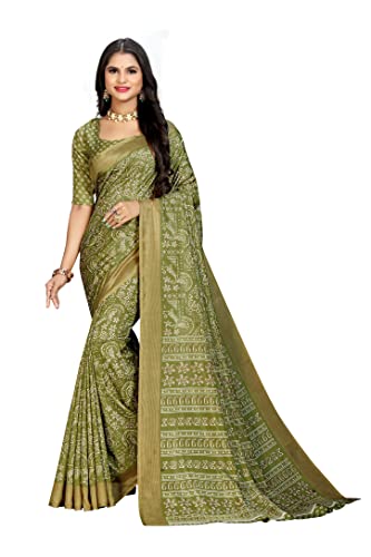 Image of Vimla Women's Kanjivaram Silk Uniform Saree and Unstitched Blouse Piece | Office School Uniform Saree For Women | Sari for Women