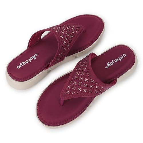 Image of ORTHO JOY doctor Fancy Slipper for women || Orthopedic Women's Fancy Sandal For Women