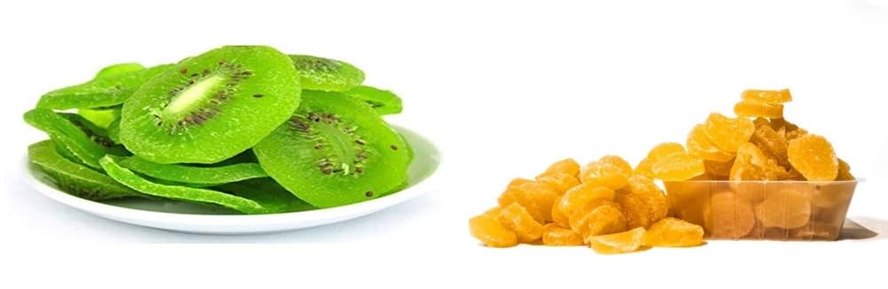 Dehydrated Kiwi Slices (400g) & Pineapple Coins (400g) Combo | Tangy & Sweet Treat | Natural Snack | Healthy Munching | Indian Gourmet-image-34