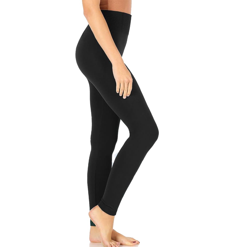 fort collins Women's Polyester Blend Modern Solid Thermal Leggings – Ultra-Warm, Stretchable Winter Wear with Soft Fleece Lining-picture-55