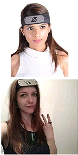 Master Online 4 Pcs Colorful Ninja Headband With Leaf Village Logo Metal Plated Toy Headband Cosplay Anime Ninja Kakashi Accessories #TOP2