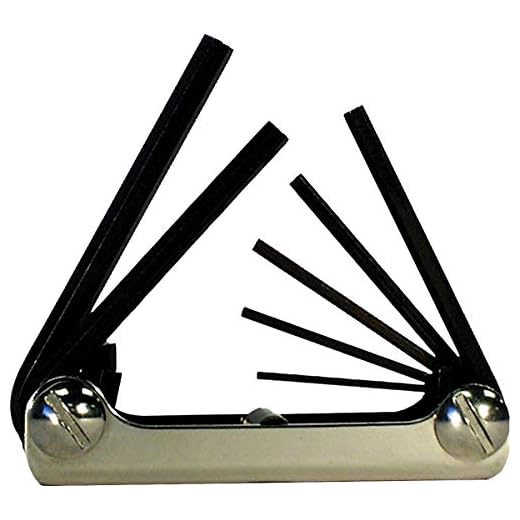 Eklind 20511 Standard 5-teiliges Faltbare Hex Schlüssel Set 3/40,6 cm zu 3/20,3 cm, multi