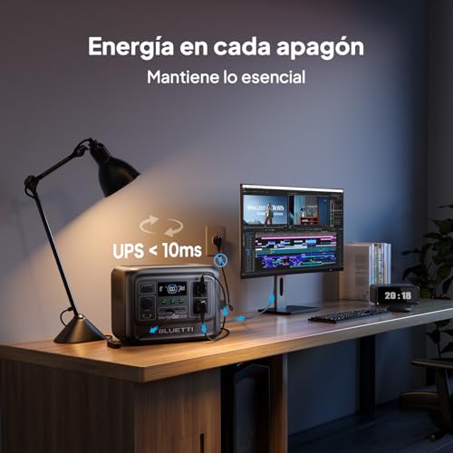 Miniatura 7 de Bluetti Elite 100 V2 Generador Solar, 1024wh Lfp Batería Respaldo, 2 Tomas Ca 1800w 3600w Pico , 35 Más Pequeño, Energía Para Acampar, Cortes, Ups Backup Panel Solar Opcional
