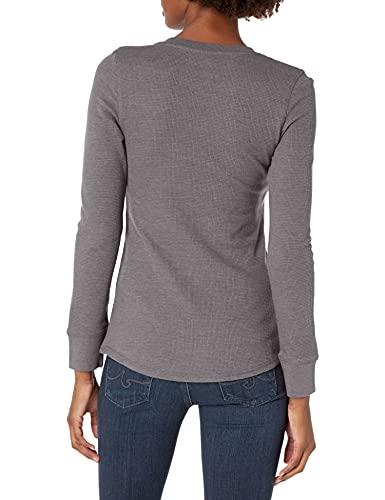 Dickies Womens Long Sleeve Crew Neck Thermal Work Utility T Shirt, Graphite Single Dye, Large Us #TOP18