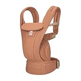 Ergobaby Omni Deluxe Baby Carrier for Newborn to Toddlers 0-48 Months (7-45 lbs) - 4-Position Breathable Mesh Baby Carrier with Ergonomic Support, Storage Pockets, and Sun Hood - Canyon Clay