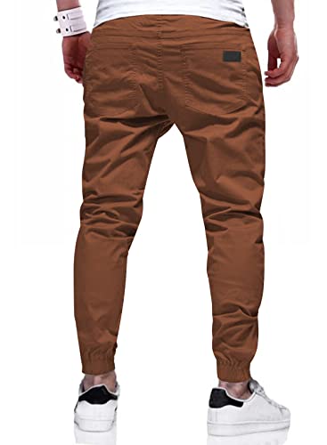 Image of JMIERR Mens Cotton Stretch Joggers Casual Twill Athletic Track Pants