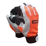 Oregon Guanti Antitaglio Protettivi, Resistenti a Tagli e Abrasioni con Palmo e Punta delle Dita Rinforzati con Rivestimento in PU, Certificati CE, Adatti a Giardinieri e Tagliaboschi, Taglia M