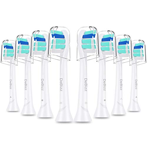 Replacement Toothbrush Heads Compatible with Philips Sonicare 2 Series Plaque Control, HX6211, fit ProtectiveClean, DiamondClean, Gum Health, HealthyWhite, HX9028, C2 Brush Head by DeBizz