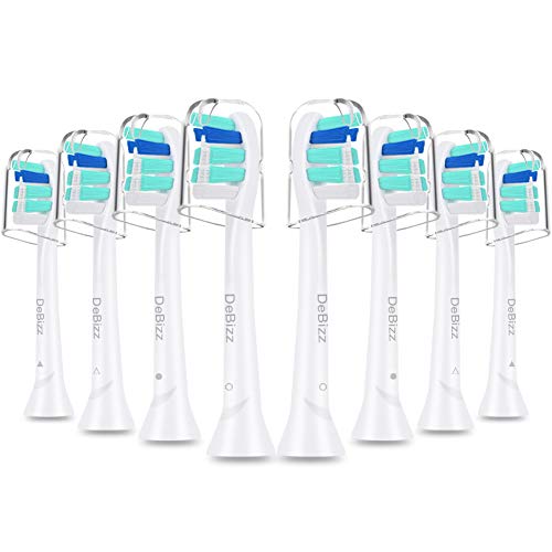 Replacement Toothbrush Heads Compatible with Philips Sonicare 2 Series Plaque Control, HX6211, fit ProtectiveClean, DiamondClean, Gum Health, HealthyWhite, HX9028, C2 Brush Head by DeBizz