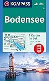 bodensee karte  KV WK 11 Bodensee (2-K-Set) 35T: 2 Wanderkarten 1:35000 im Set inklusive Karte zur offline Verwendung in der KOMPASS-App. Fahrradfahren. (KOMPASS-Wanderkarten, Band 11)