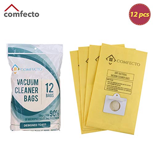 Comfecto Set of 12 Premium Vacuum Bags for Kenmore Canister Type C, Panasonic
