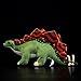 ZHONGXIN MADE Simulation Stegosaurus Dinosaur Stuffed Plush Toy - 16inch Green Dinosaur Tyrannosaurus Plushie, Figurines Stuffed Toys Soft, Gifts Collectible for Kids