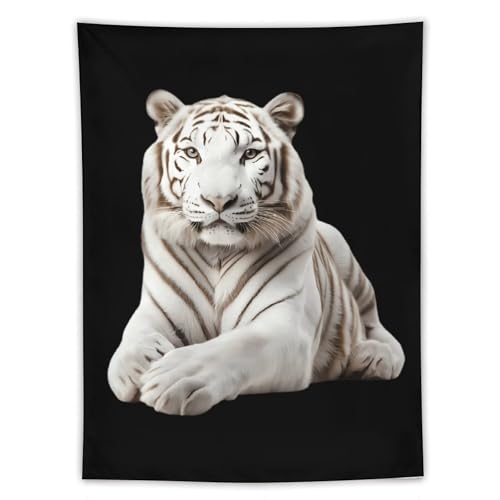 Tapiz de tigre vertical para decorar paredes vacías en salas modernas y dormitorios