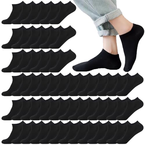 Image of 12-30 Pairs Low Cut Ankle Socks for Men Thin Breathable Casual No Show Athletic Socks Bulk