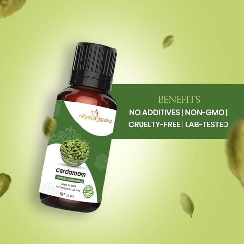 Image of VIRTUAL Cardamom Essential Oil 15ml | 100% Pure & Natural Elaichi Oil | Therapeutic Grade Aromatherapy Oil for Skin, Hair & Face | Digestive & Respiratory Support | Stress Relief Essential Oil