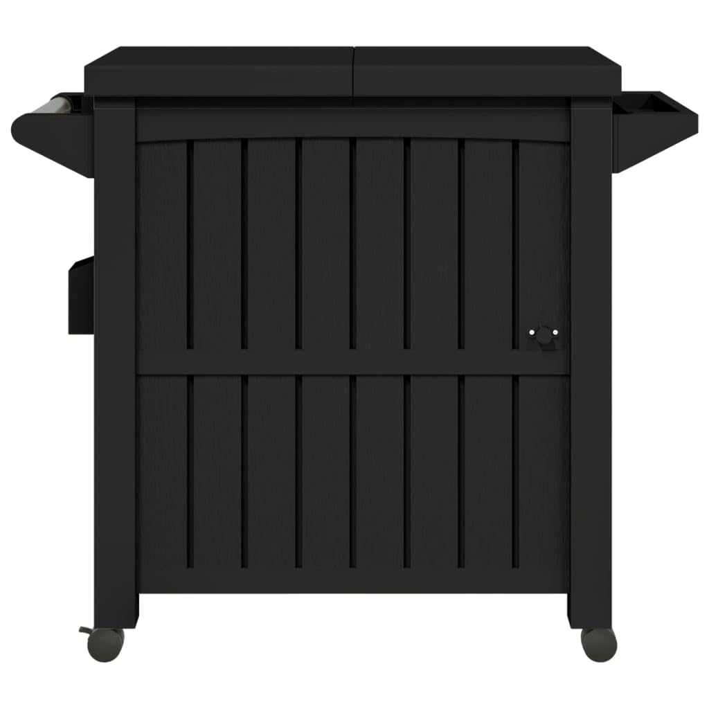 Carrello di Servizio 3 in 1 Polipropilene Nero,Mobili,Carrelli e Isole,Carrelli da cucina-364169