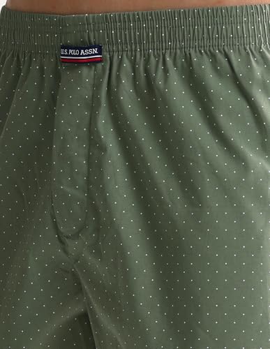Image of U.S. Polo ASSN. Mens OEX05 Mid Rise Solid Inner Boxers - Pack of 2