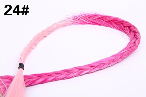 Acesale Ombre Dip-dye Color Fishbone Braid Plaited Chunky Hair Headband Hair Piece (24)