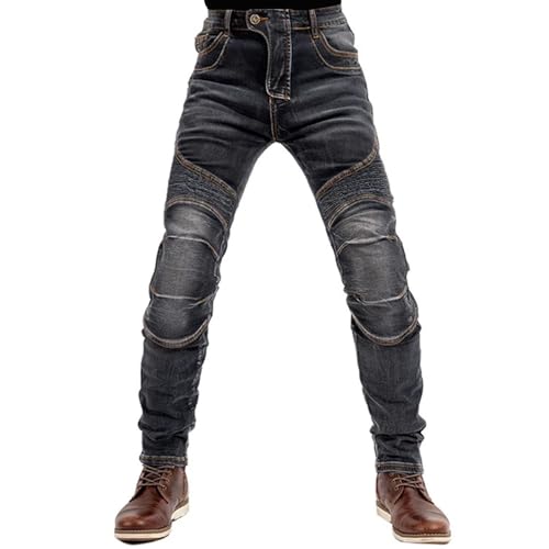 Motorcycle Pants Motorcycle & Casual Jeans Comfy Regular Jeans Relaxed Fit Pants All Seasons for Men