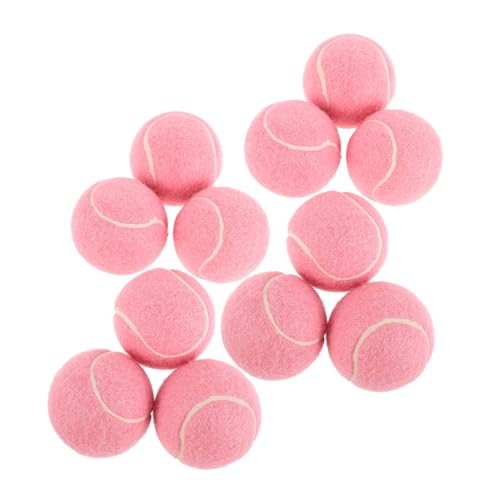 KOMBIUDA Tennis Rebound Balls 12pcs Kids Tennis Balls Elastic and Bouncy Perfect for Playgrounds Beaches and Beginners