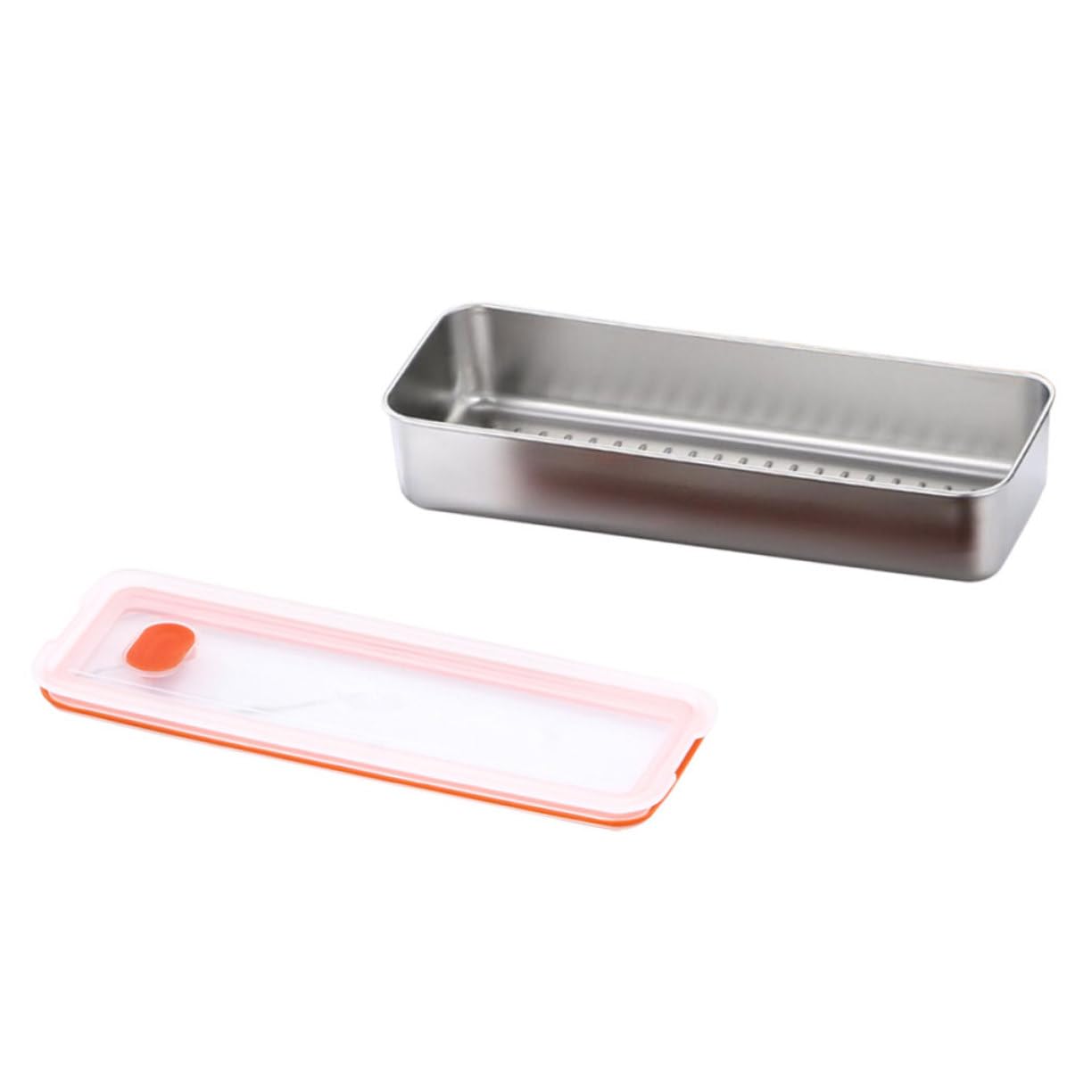 MAGICLULU 5 Contenitori Per La Conservazione Della Pancetta Per Frigorifero in Acciaio Inox Ermetici Per Alimenti Per Conservare La E Mantenerla