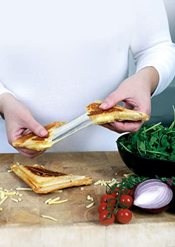 Kenwood 2-in-1 Sandwich Maker & Grill with 2 Sets of Non Stick Multifunctional Plates for Grilling and Toasted Sandwiches SMP01.A0WH White,