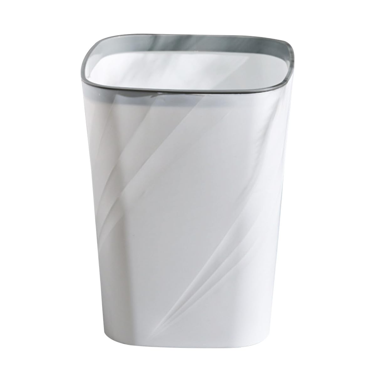 Cestino per Rifiuti da Ufficio Creativo in Plastica Abs 12l, Pattumiera Multiuso per Camera da Letto e Bagno, Contenitore per Carta e Rifiuti Domestici Design Semplice e Capacità