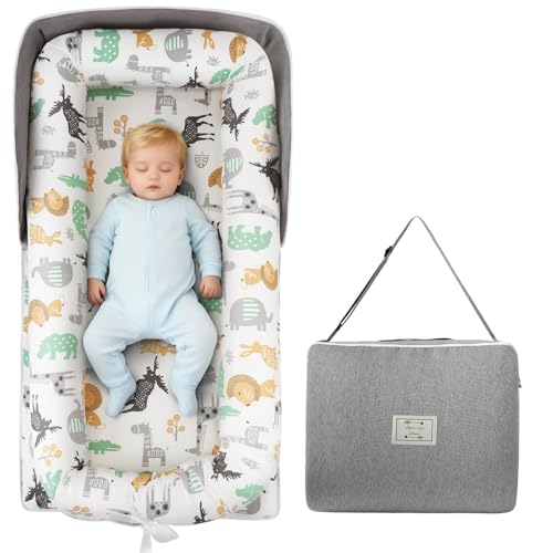 Babynest Babynestchen Neugeborene Baby Nestchen Tragbar 0-24...