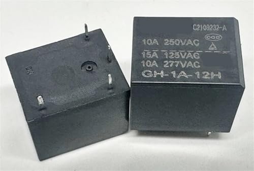 Relé de 4 pines GH-1A-12LF-G con bobina de 180ohm para alta sensibilidad de conmutación