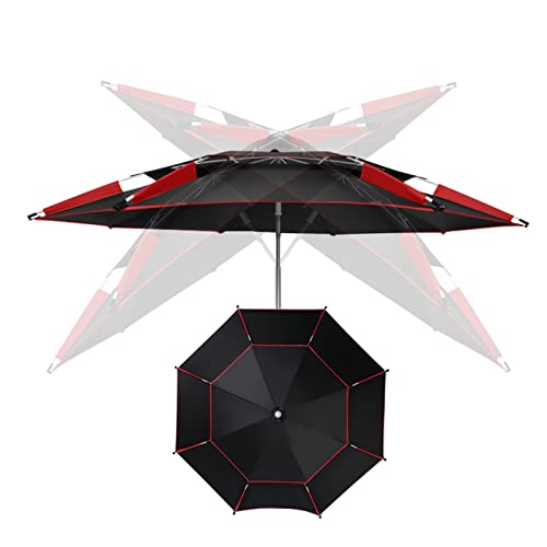 AILILI Sonnenschutz-Angelschirm 2m•2.2m•2.4m,Strandschirm/Balkonschirm,Robust,Schutz Vor Sonne,Schützt Vor Regen,sonnensegel Gras, Schlamm Und Strand,Sonnenschirm Für Strand Und Garten Cover