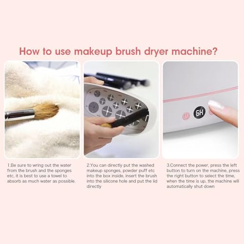 Machine de séchage rapide pour pinceaux de maquillage avec régulation thermique stable
